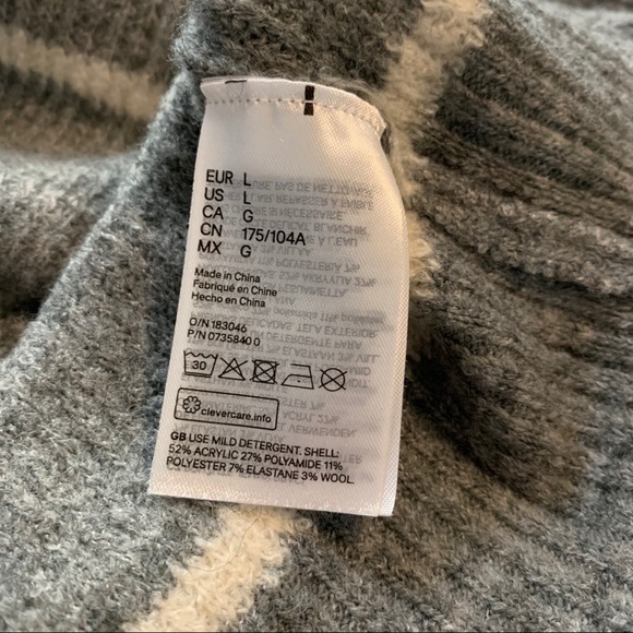 H&M Divided Stripped Crop Sweater - Picture 6 of 7